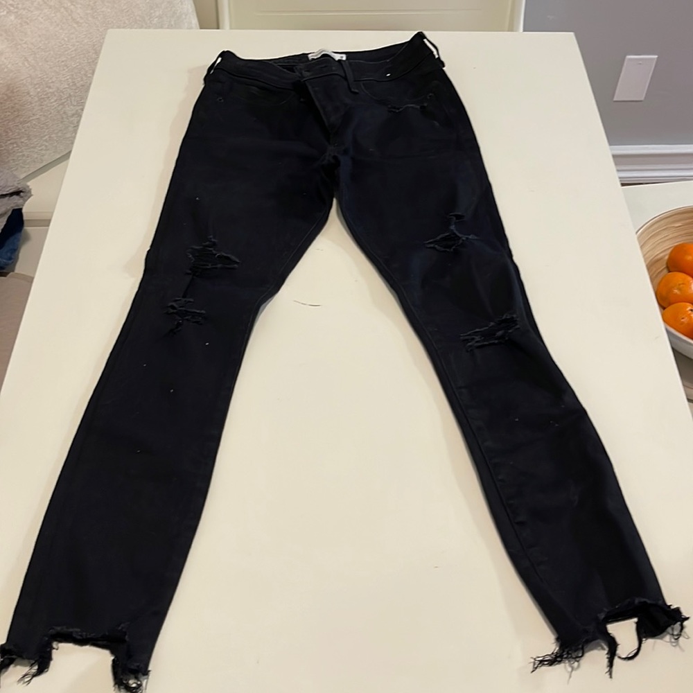 Abercrombie & Fitch mid rise super skinny ankle jeans